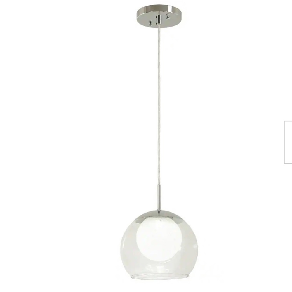 Brand new in box Melinda 40-Watt Equivalence Chrome Integrated LED Mini Pendant - Picture 5 of 6